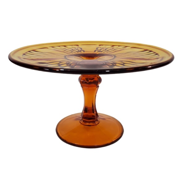 Vintage Indiana Glass Mt. Vernon Pedestal Cake Plate Stand - Picture 2 of 6